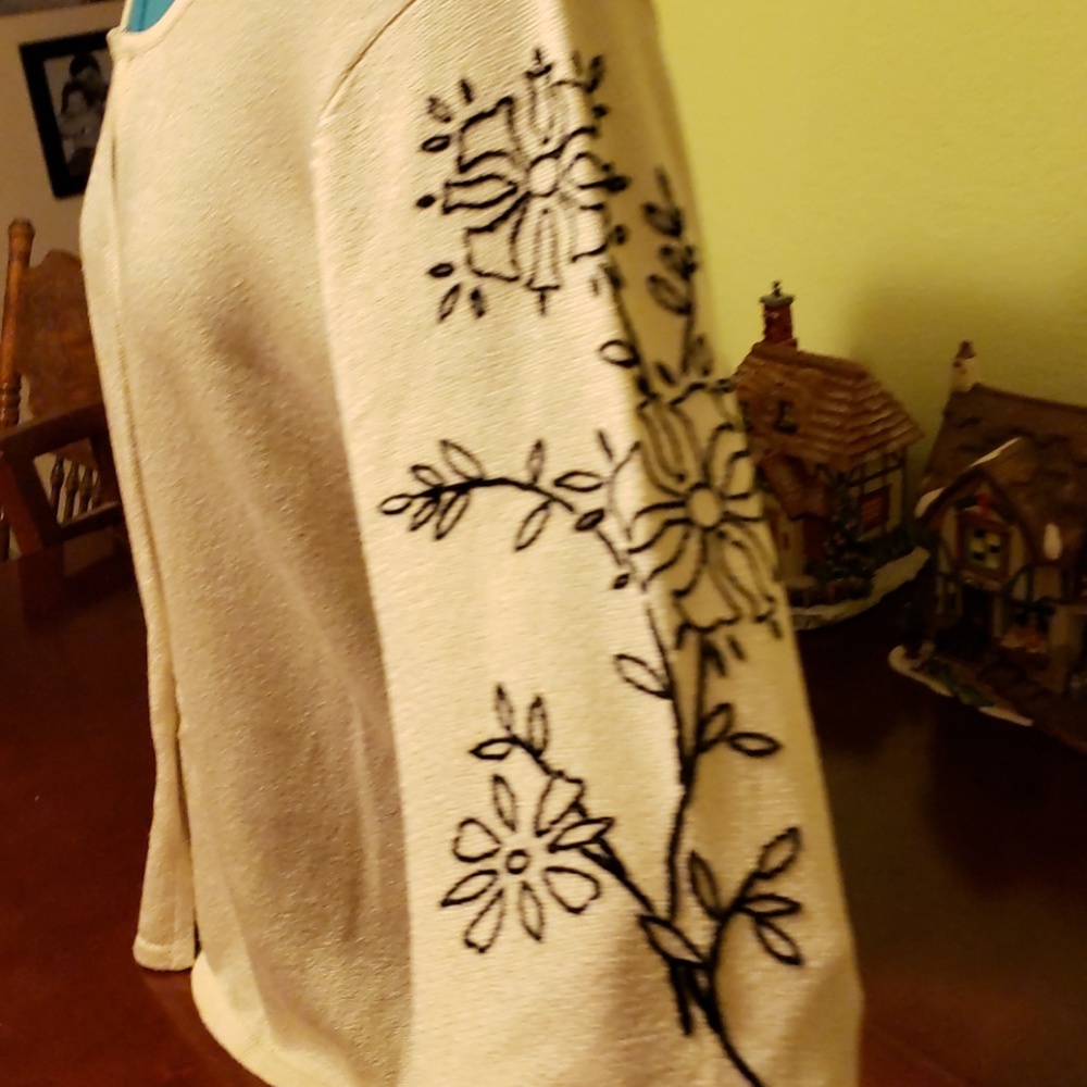 True Beauty  Embroidered Sweater